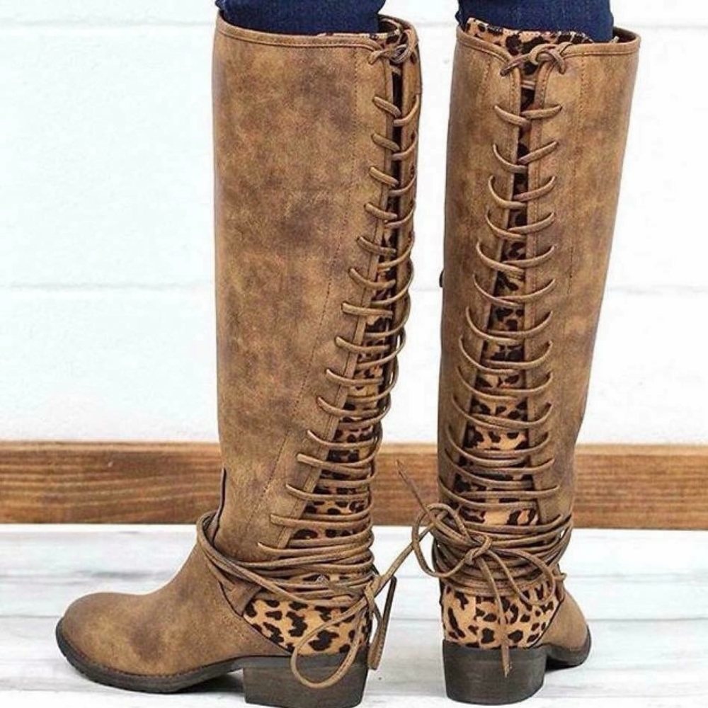 Leopard boots